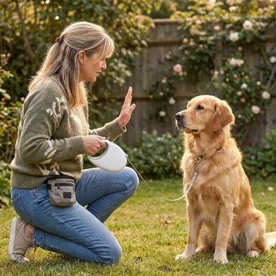 Laisse pour Chien dans le parc